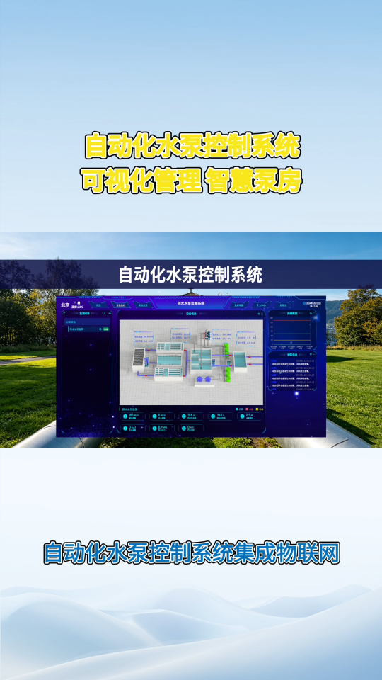 自动化水泵控制系统：智能联动，优化泵站调度#plc #物联网 