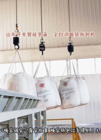 氧化铝全自动吨袋拆包机 侧切式吨袋自动拆包机 拆包全过程# 全自动吨袋拆包机# 侧切式吨袋拆包机