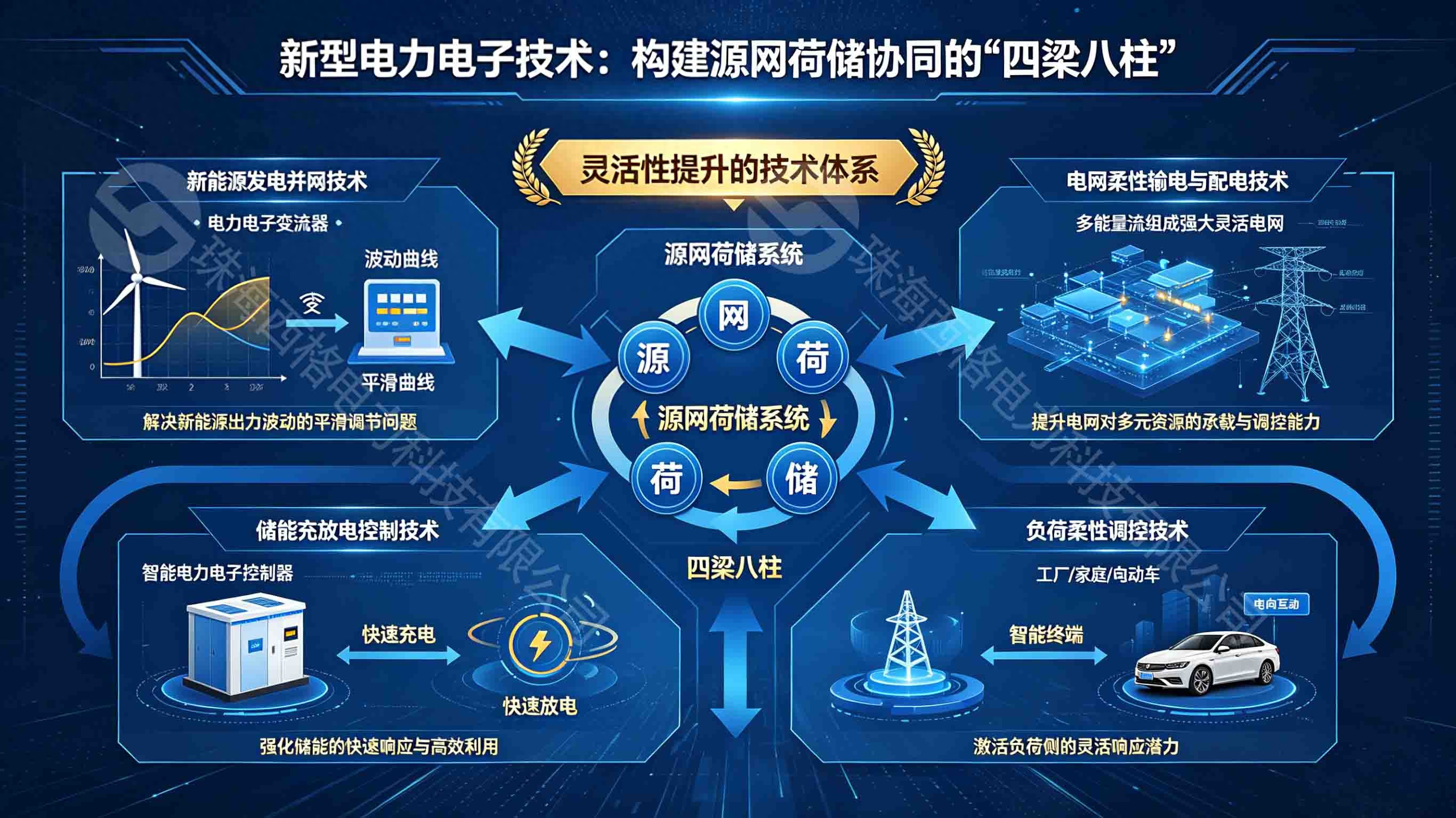 新型电力<b class='flag-5'>电子技术</b>：提升源网荷储系统灵活性的关键