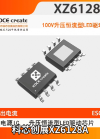 科芯创展XZ6128A工作电压5-100V，输出电流5A，工作频率350KHz，无频闪的PWM调光，ESOP8