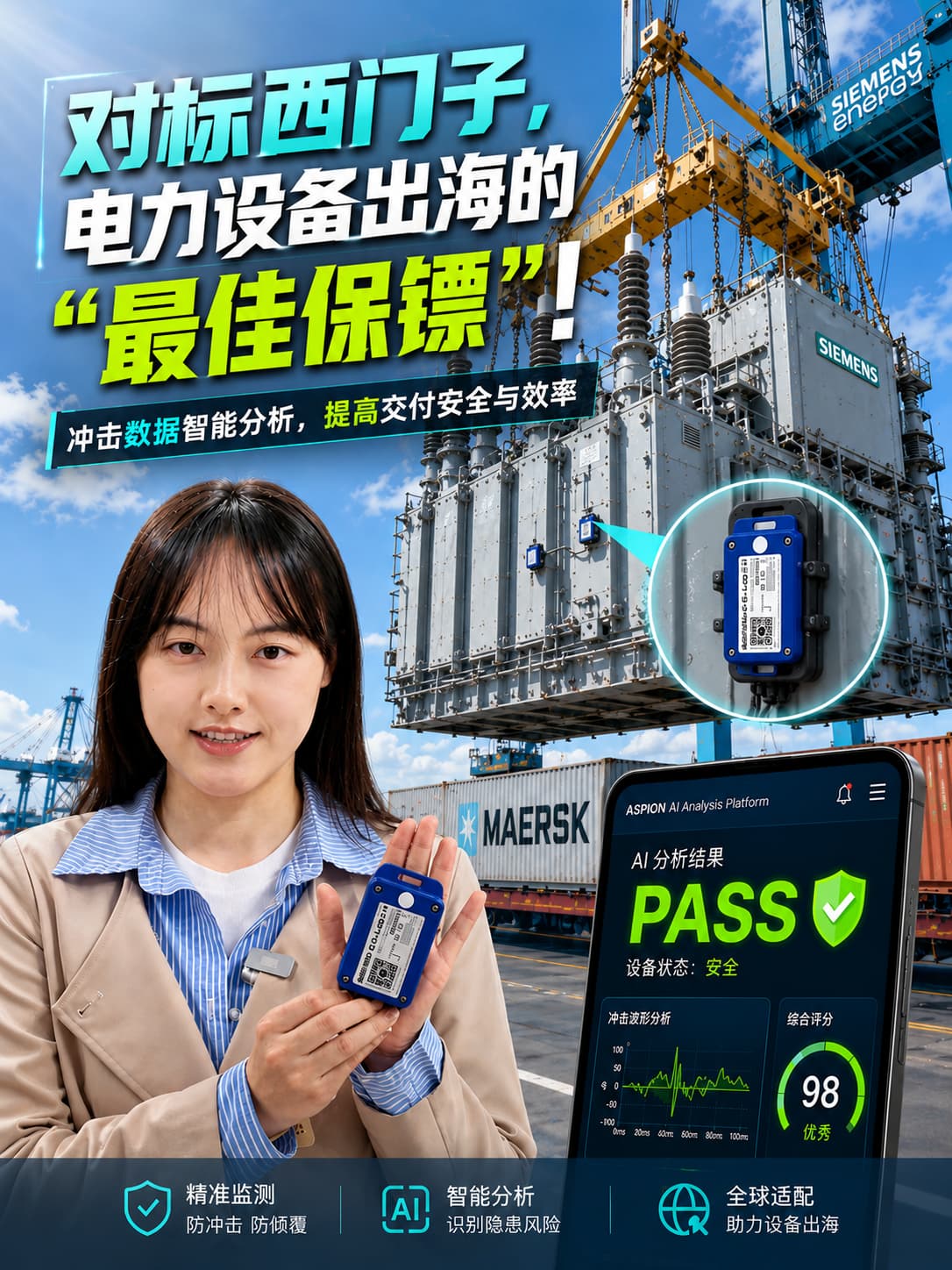 AI时代下，电力设备出海最容易忽视的风险是什么？今天Mia为您分享西门子的同款运输监测方案