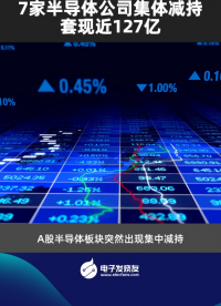 7家半导体公司集体减持，套现近127亿