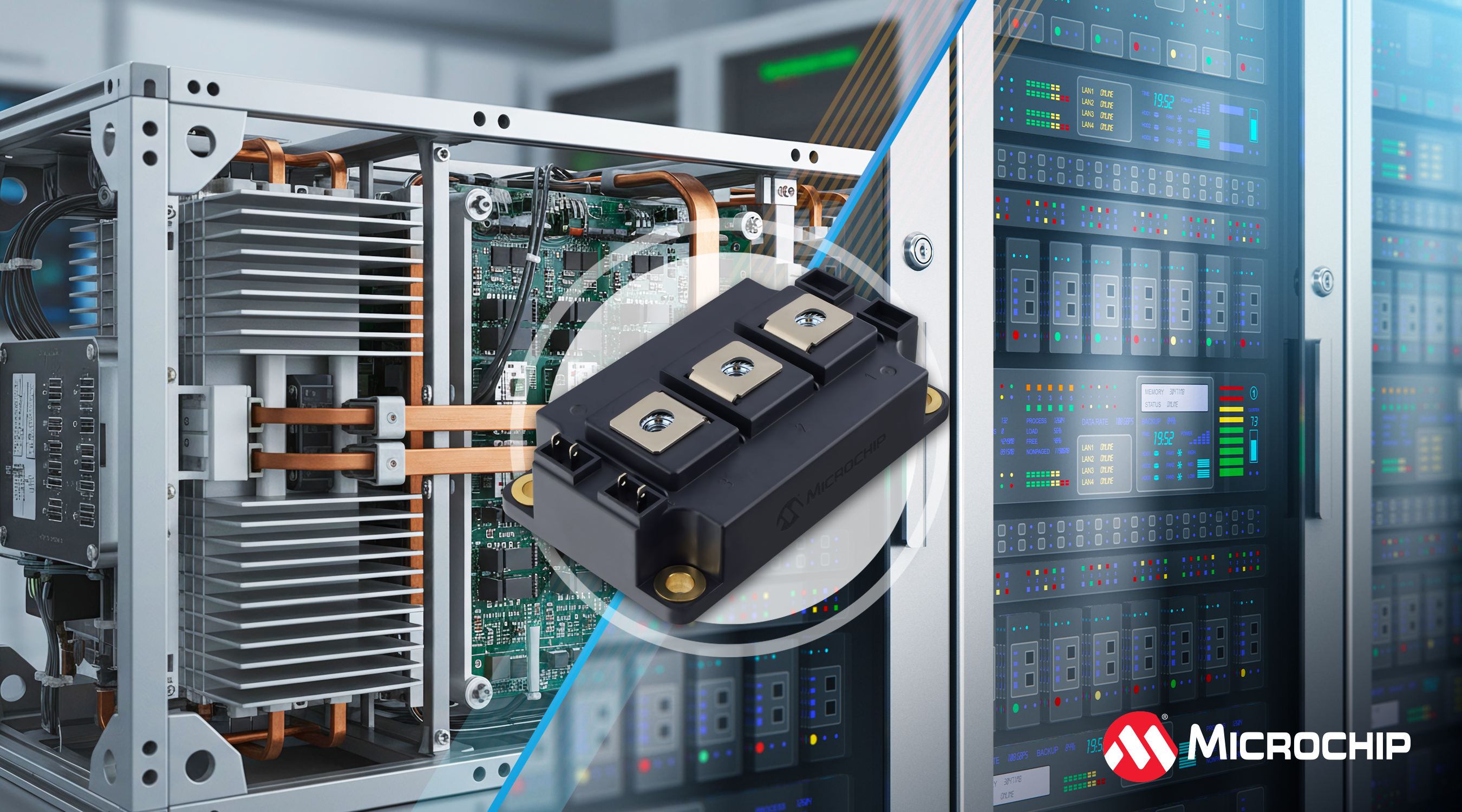 Microchip推出3.3 kV HV‑D3 mSiC®功率模块，助力AI数据中心实现固态变压器应用