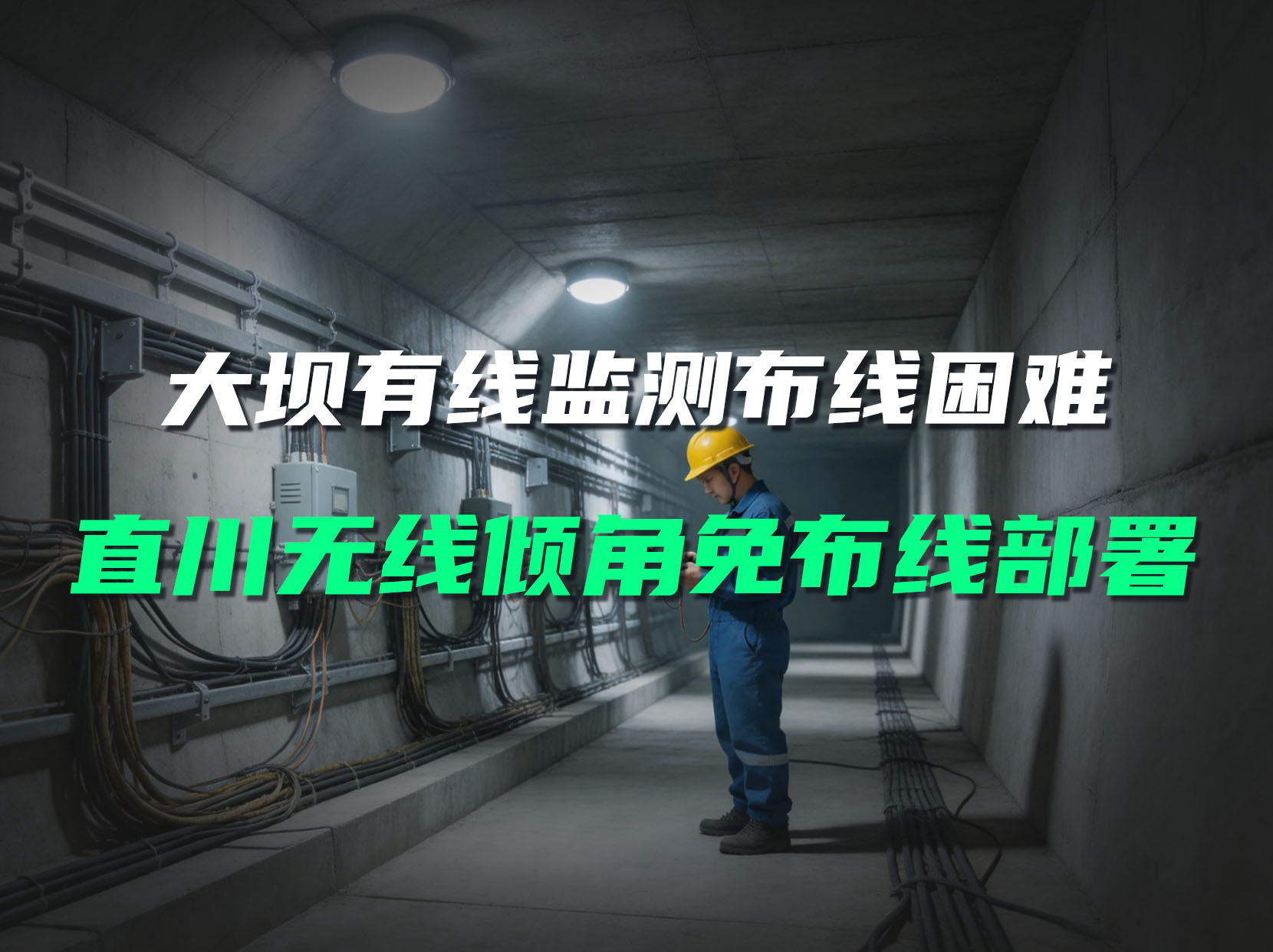 大坝有线监测布线难易损毁，无线传感器降本增效更实用#大坝安全监测 #无线倾角传感器 