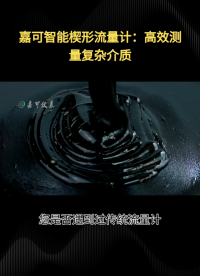 嘉可智能楔形流量计：高效测量复杂介质#农业物联网 #专科生 #plc教学 #警车灯电路 #溶氧仪校准 #眼图 