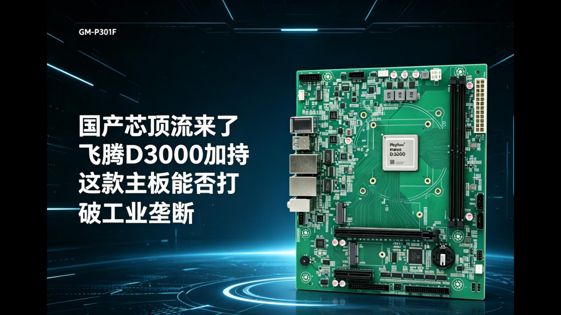 国产芯顶流来了！飞腾D3000加持，这款主板能否打破工业#工控主板 #国产主板 #飞腾主板 