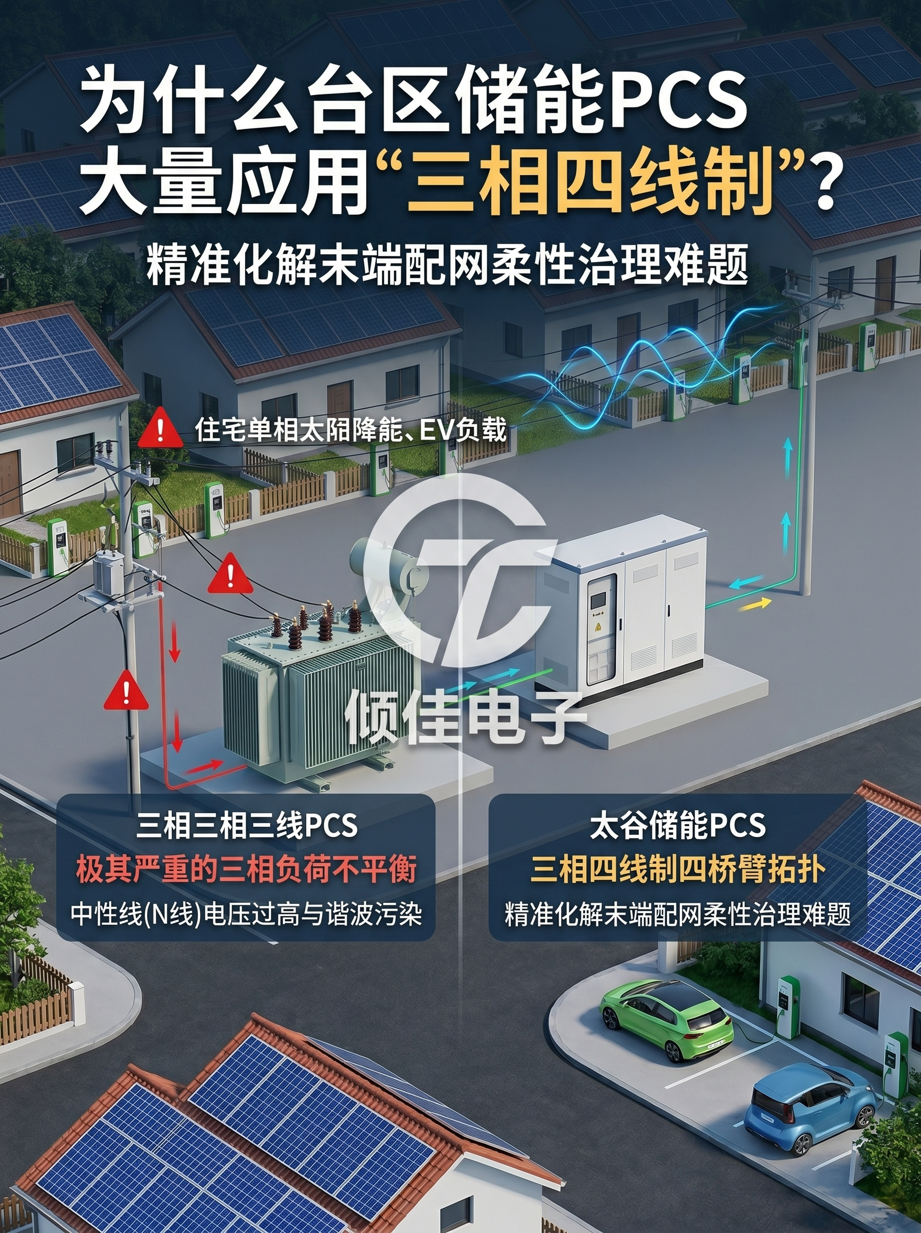 SiC功率器件在台区储能三相四线制PCS中的应用