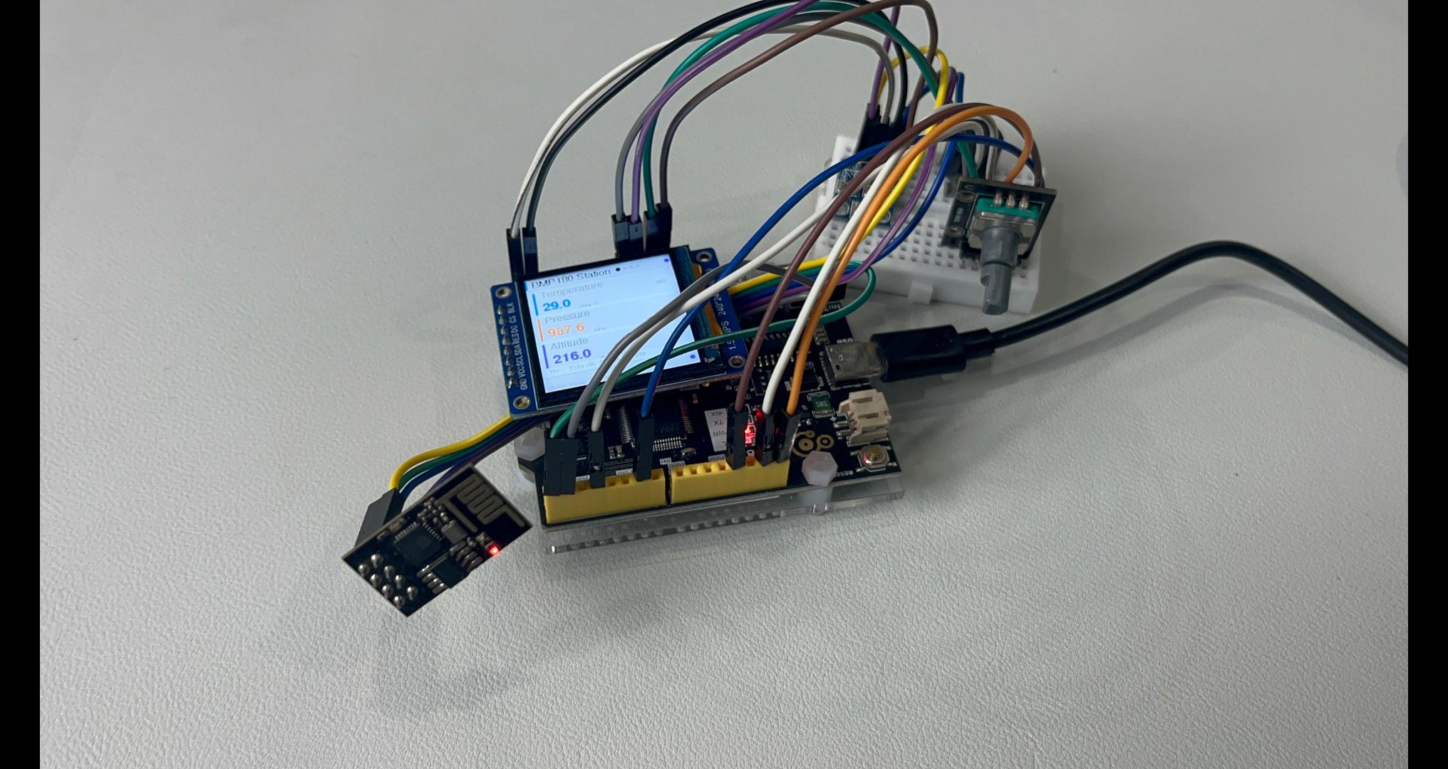 基于零知派标准板 + BMP180的 IoT 气象监控系统