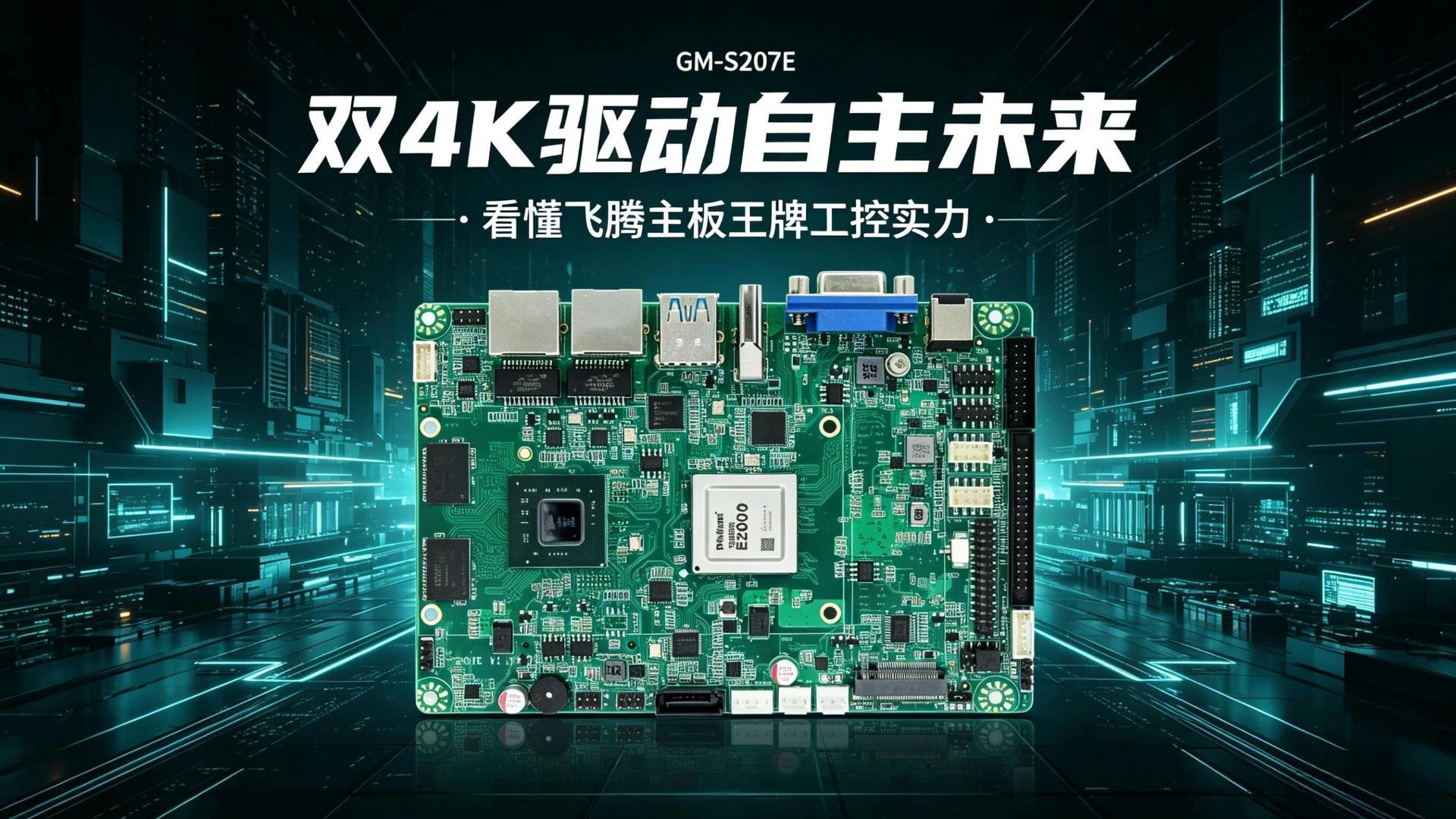 双4K驱动自主未来，看懂飞腾主板王牌工控实力#工控主板 #国产主板 #飞腾主板 