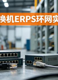 工业交换机ERPS 环网实操配置，工控现场组网必学#ERPS #工业交换机 #交换机 #工业自动化 #环网 