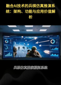 融合AI技术的兵棋仿真推演系统：架构、功能与应用价值解析