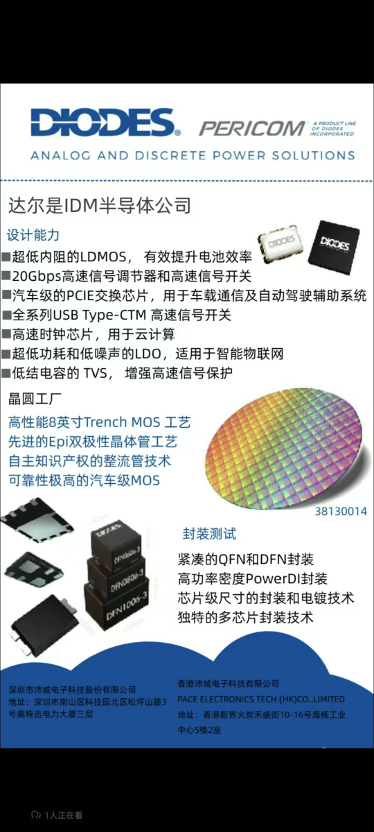 DIODES（美台）应用领域及主推料~#芯片 #电子元器件 