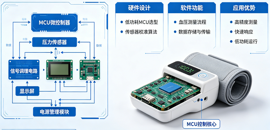 基于MCU微控制器的電子血壓計(jì)應(yīng)用解決方案