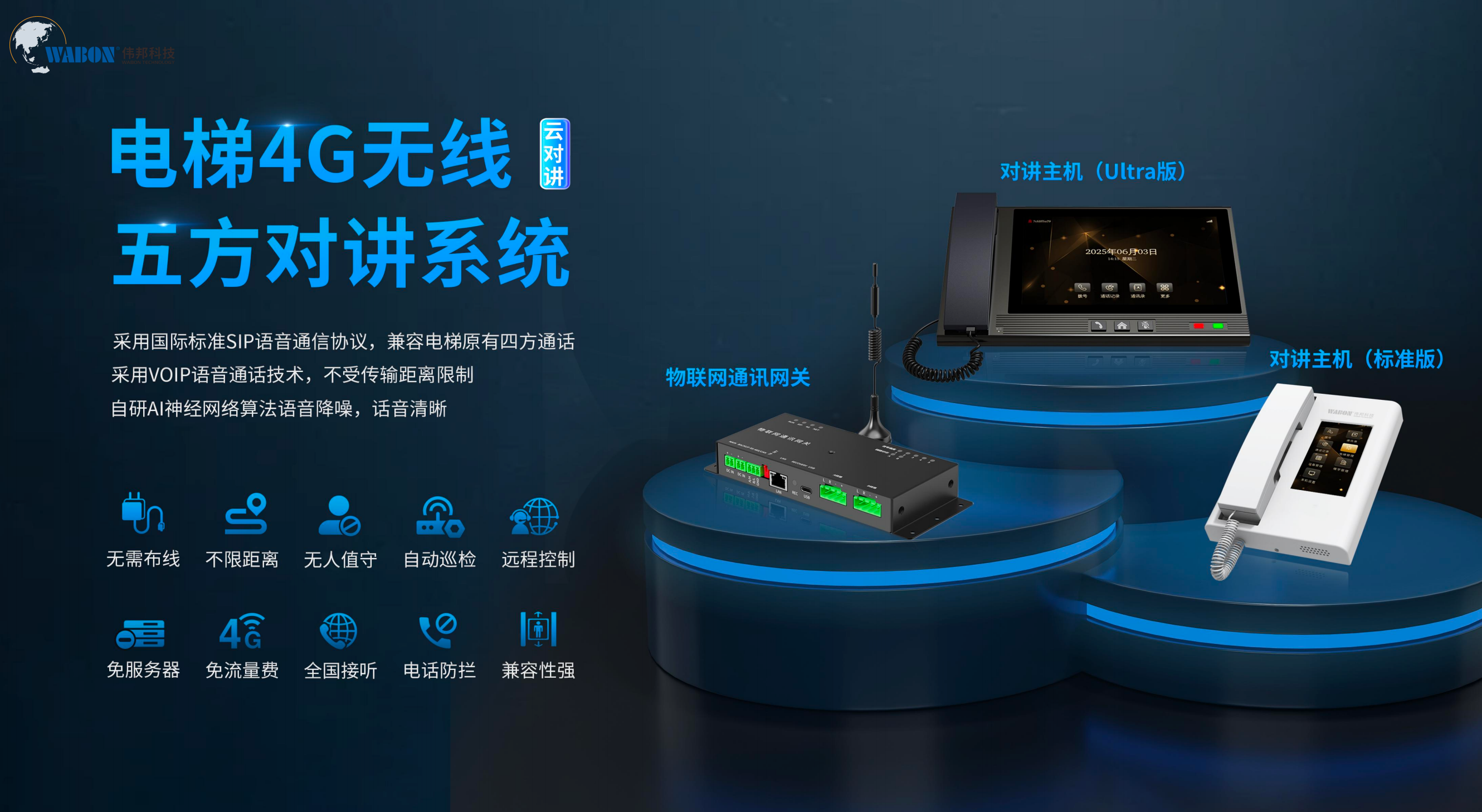 基于4G、SIP与AI降噪的电梯无线五方对讲系统方案解析