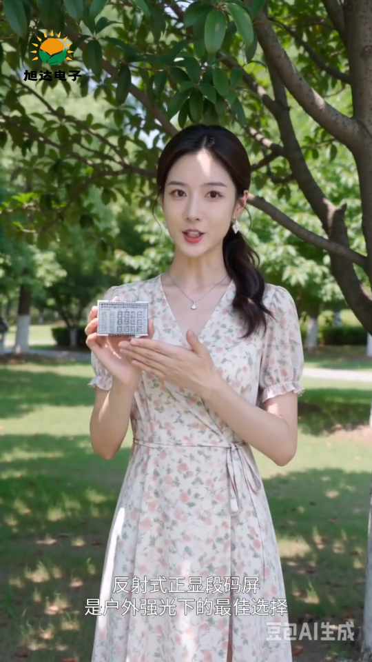 反射式正显段码屏是户外强光下的最佳选择。宁波旭达电子为您讲解。#段码屏定制 #段码屏 #断码屏 