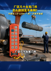 厂区几十台龙门吊怎么做到互不串频？一机一卡插卡加密# 