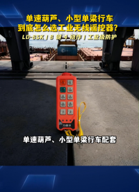 单速葫芦、小型单梁行车到底怎么选工业无线遥控器？# 