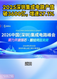 2025深圳集成电路产值破3600亿，增速27.1%
