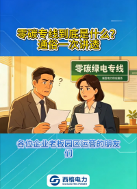 零碳专线到底是什么？通俗一次讲透