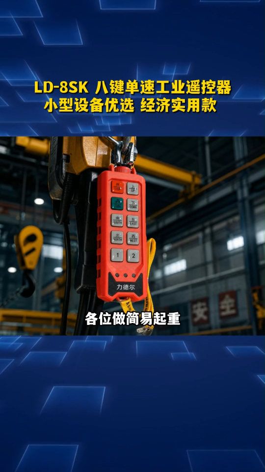 LD-8SK 八键单速工业遥控，小型设备优选# 工业遥控器