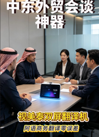 专业外贸翻译｜双屏双向显示，阿语谈判更靠谱