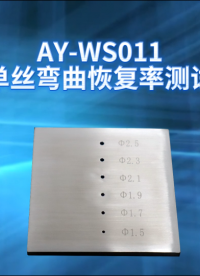 傲颖-AY-WS011牙刷单丝弯曲恢复率测试工装GB/T 19342-2024-操作流程