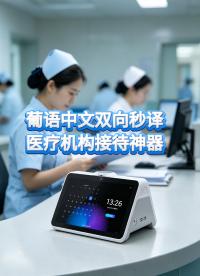 来华葡萄牙患者就医语言不通？视美泰双屏智能翻译机完美解决！中葡精准互译，双屏同步显示，AI智能降噪