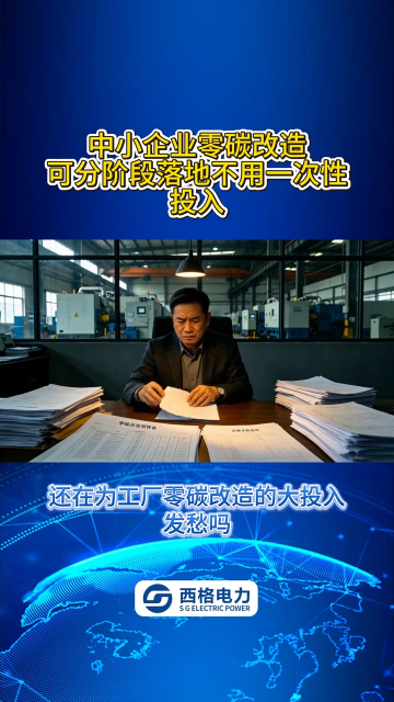 中小企业零碳改造可分阶段落地，不用一次性投入