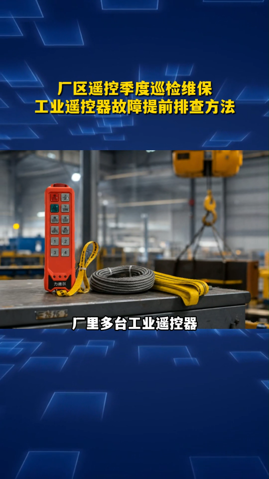 厂区遥控季度巡检维保，工业遥控器故障提前排查方法
