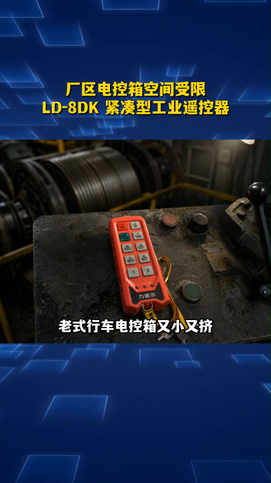 厂区电控箱空间受限？选LD-8DK紧凑型工业遥控器