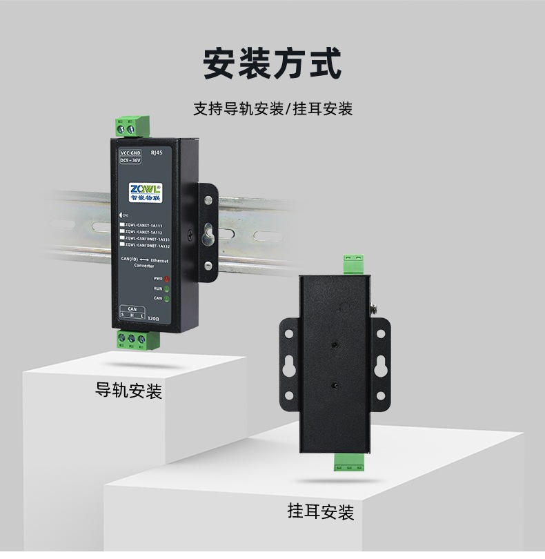 智嵌物联 CANFD 转串口：支持 Modbus RTU 协议转换，4 种工作模式自由切换