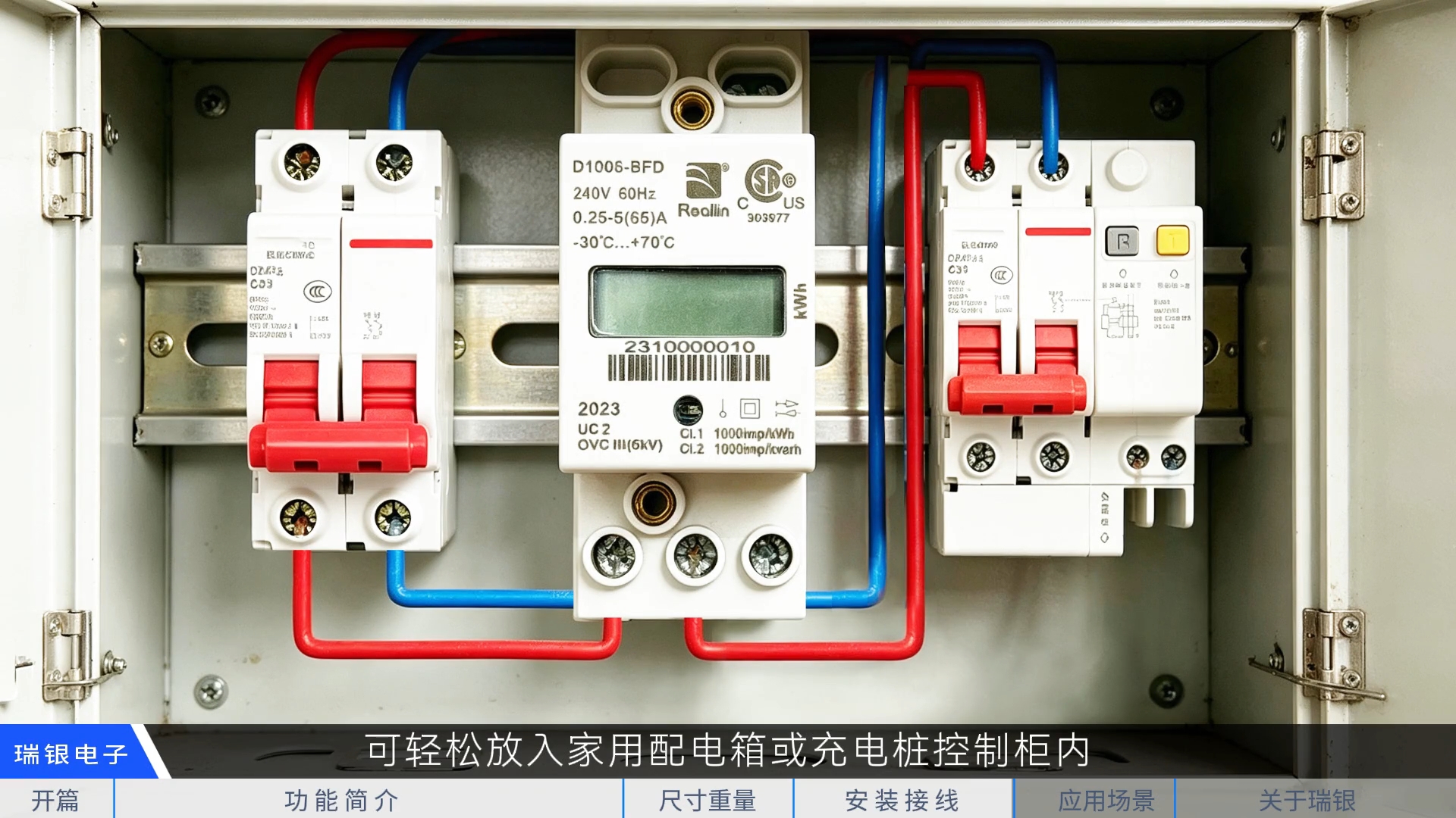 欧美市场D1006-BF系列单相交流电能表