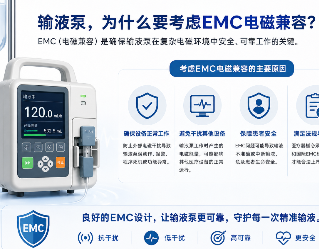输液泵EMI防护与浪涌抑制技术分析