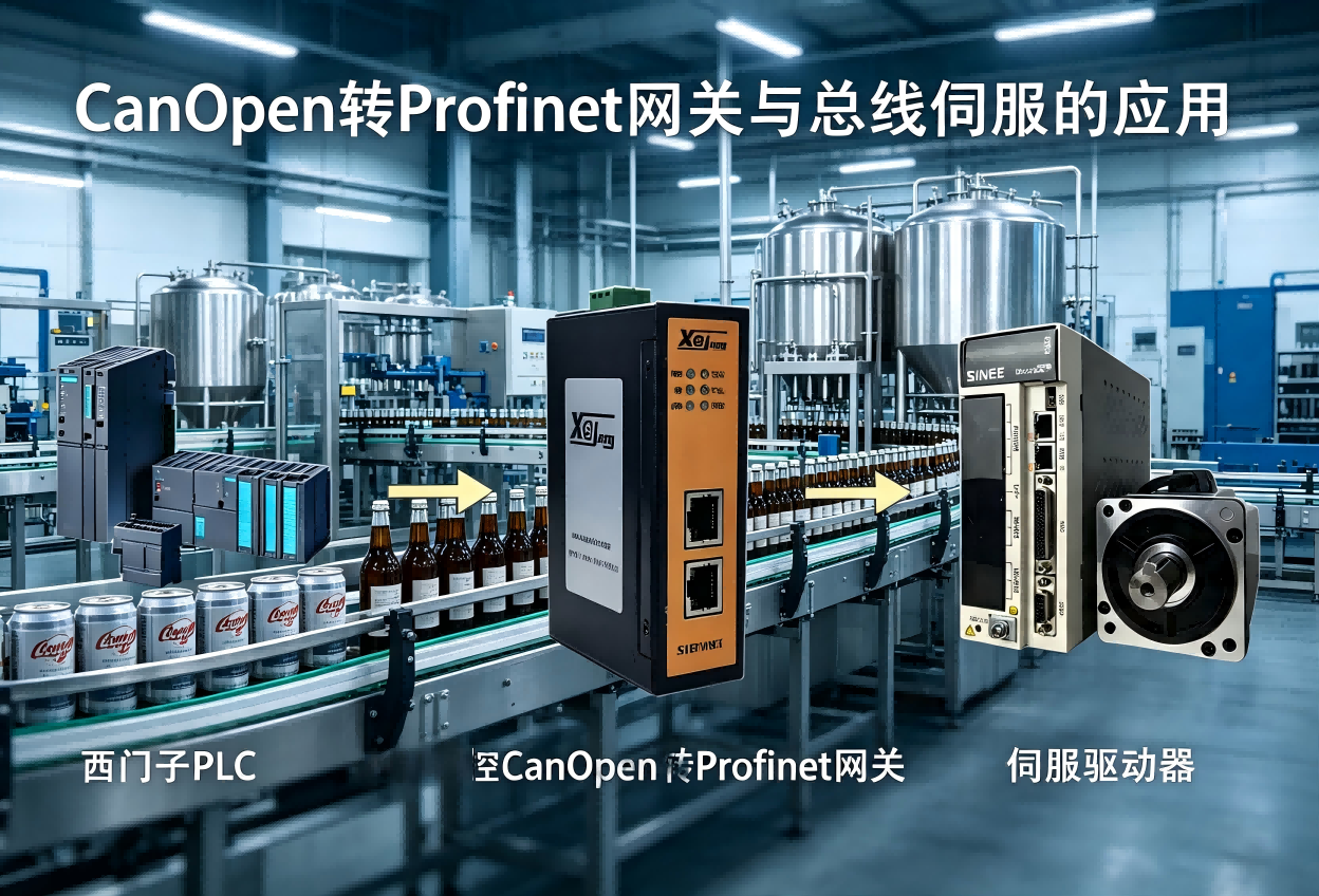 只用一台转换网关，啤酒产线实现全流程智能管控｜CANopen转Profinet实战