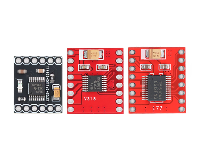 基于STM32F103C8T6控制TB6612FNG/DRV8833模块驱动直流电机和两相四线步进电机