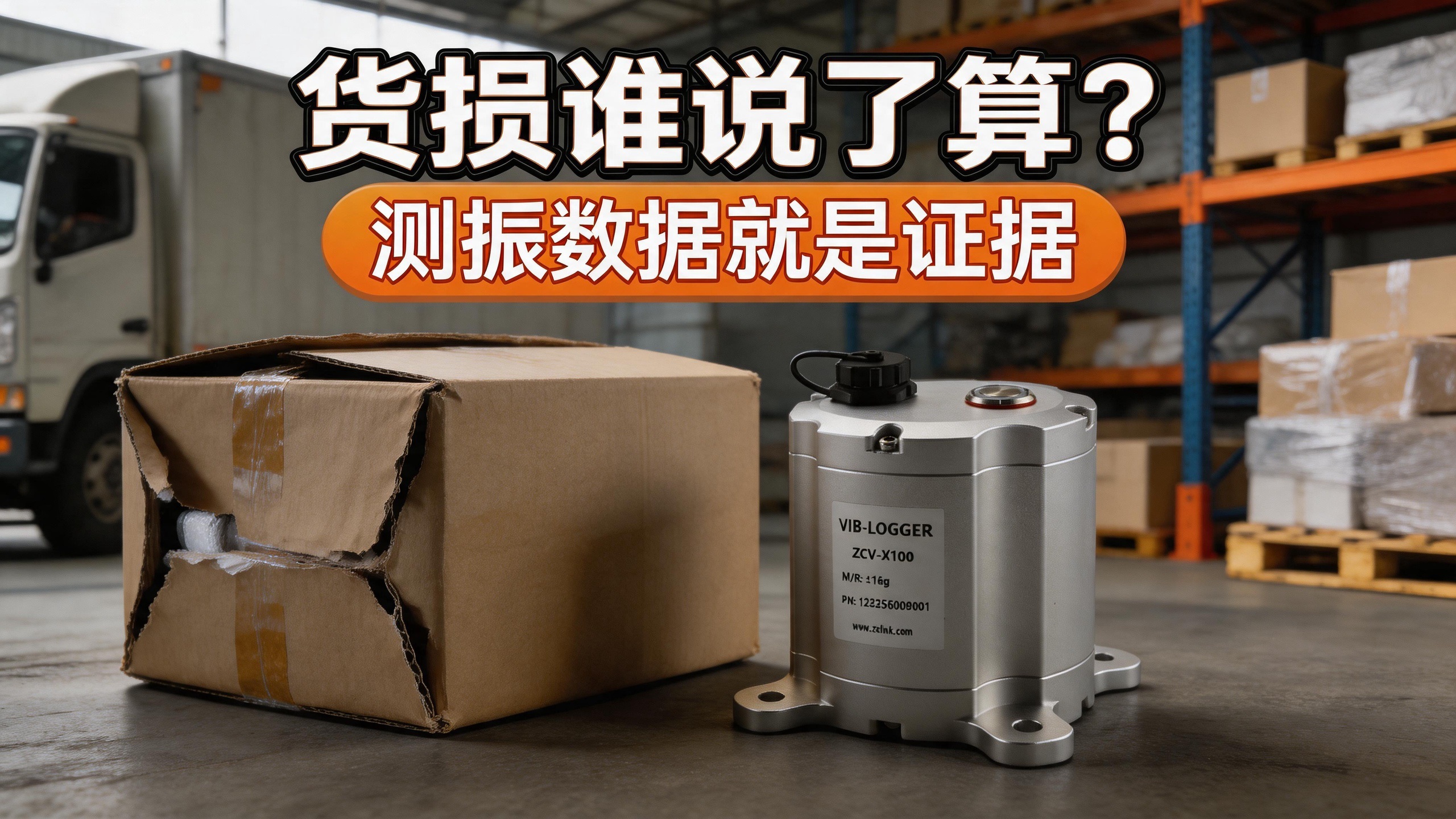 运输货损取证难题，直川测振仪完整留存磕碰振动数据#测振仪 #振动传感器 #货物运输 