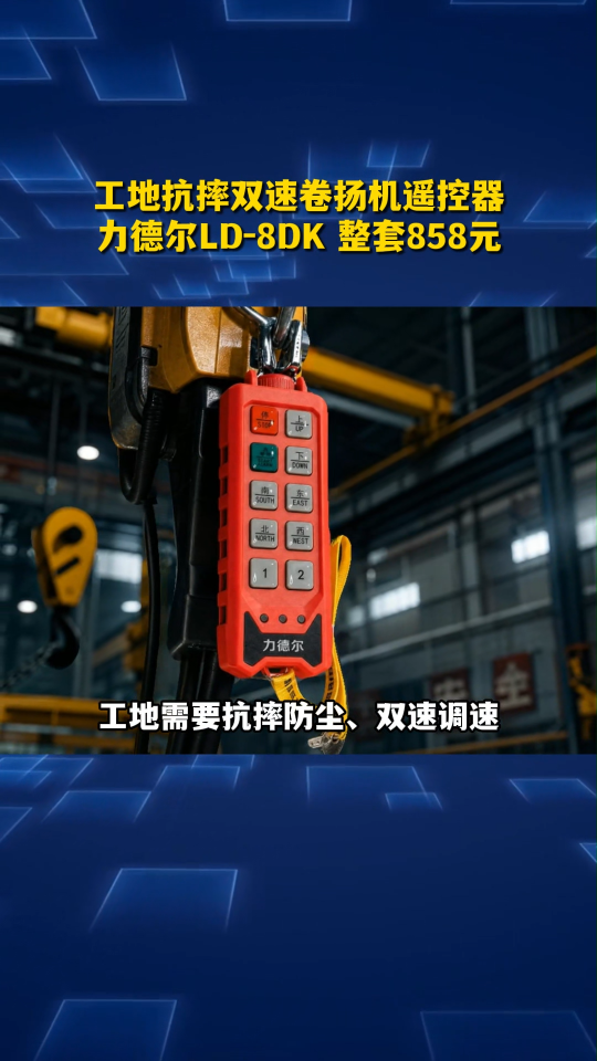 工地抗摔双速卷扬机遥控器，力德尔LD-8DK 整套858元#工业遥控器 