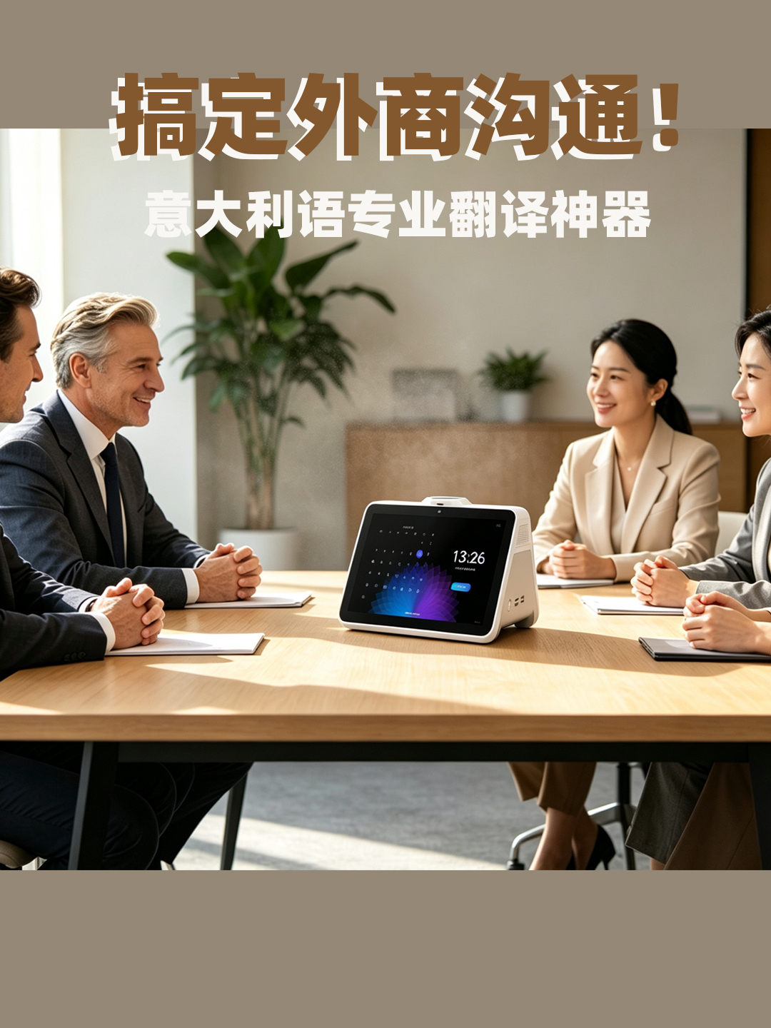 外贸洽谈、客户验厂、展会对接、工厂商务沟通全场景，意大利语涉外商务沟通稳稳靠谱，外贸老板必备工具！