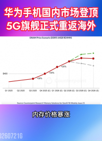 内存价格暴涨引发的连锁反应正在席卷全球手机行业，华为手机却在近期登顶国内市场，同时5G旗舰正式重返海外