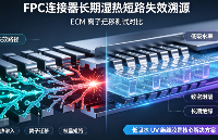 FPC 连接器长期湿热短路失效溯源：ECM 离子迁移测试对比，低吸水 UV 绝缘胶是核心解决方案