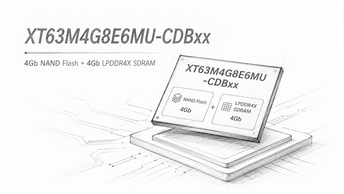 一颗芯片，装下 “仓库” 和 “工作台”：芯天下 4Gb NAND + 4Gb LPDDR4X MCP 来了