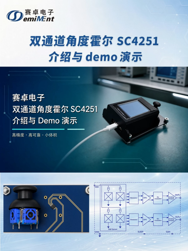为什么要用霍尔摇杆？#霍尔摇杆 #霍尔芯片 #位置检测 #正余弦输出 