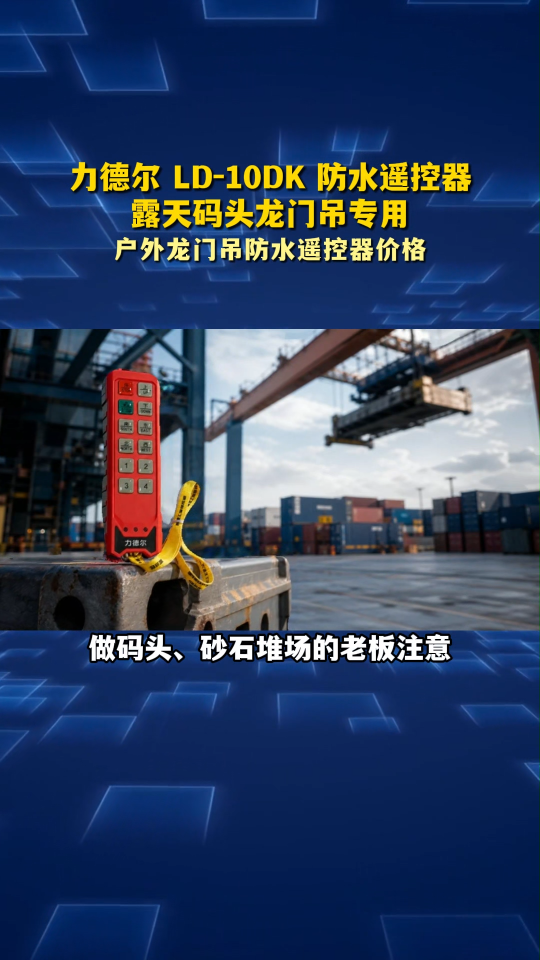 力德尔 LD-10DK 防水遥控器，露天码头龙门吊专用