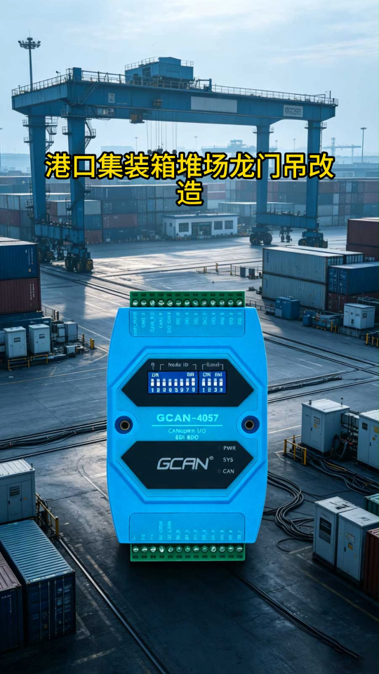 龙门吊改造项目用广成科技GCAN-4057
