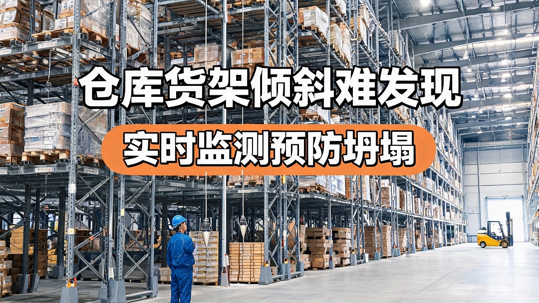 货架智能倾斜监测，全天候预警杜绝仓库坍塌隐患#货架监测系统 #倾角传感器 