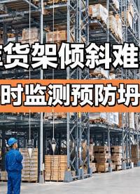 货架智能倾斜监测，全天候预警杜绝仓库坍塌隐患#货架监测系统 #倾角传感器 