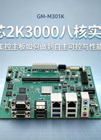 龙芯2K3000八核实战：国产工控主板如何自主可控与性能兼得#工控主板 #国产主板 #龙芯主板 