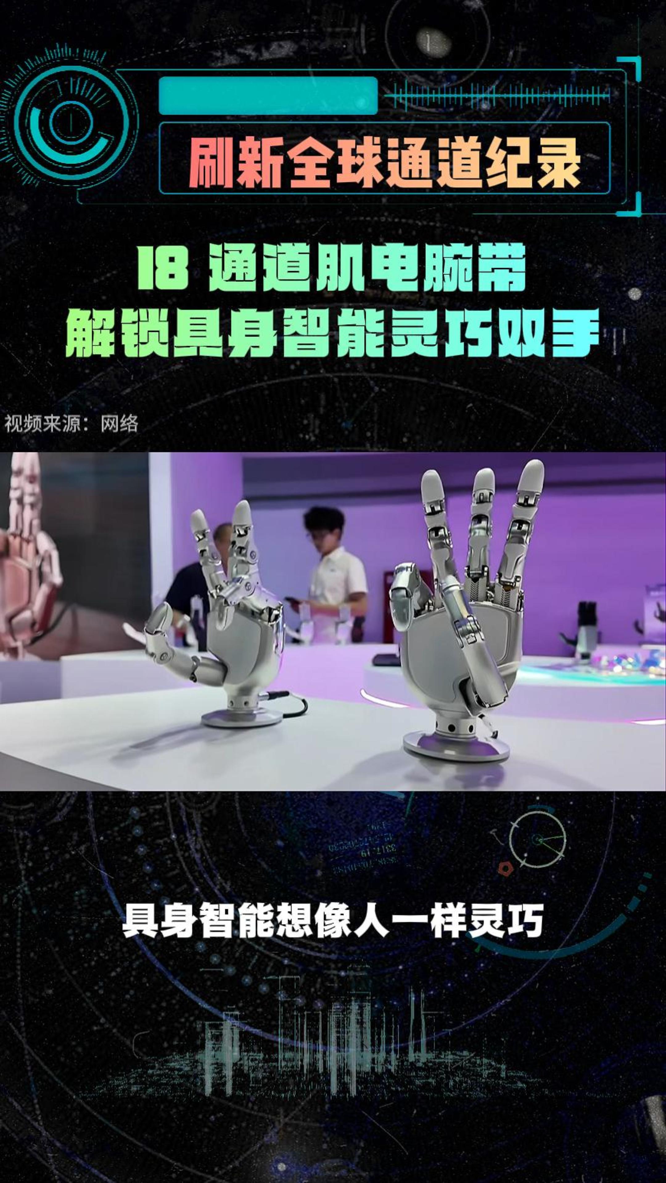 国产18通道肌电神经腕带！刷新全球通道纪录！
