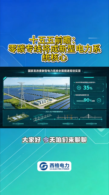 十五五前瞻：零碳专线将成新型电力系统核心