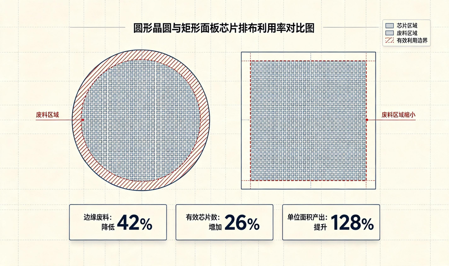 从晶圆到面板：矩形玻璃基板“以方代圆”如何降低30%封装成本？